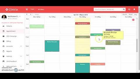 Appointment in Web (Desktop) Module