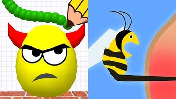 Draw To Smash Logic Puzzle VS Help Me: Tricky Puzzle Satisfying ASMR Gameplay (Android, ios)