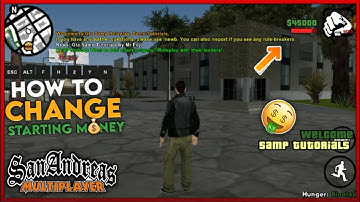 How to "Change" starting money ┇ Gta Samp Tutorials