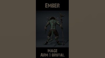 Ember Mage Arm1 Brutal 360 #character #rogerkint #3d #animation #gaming #unity #unreal #ember