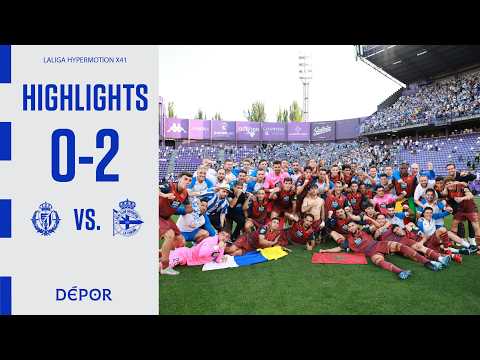 Resumen del Real Valladolid 0-2 RC Deportivo y ascenso del RC Deportivo