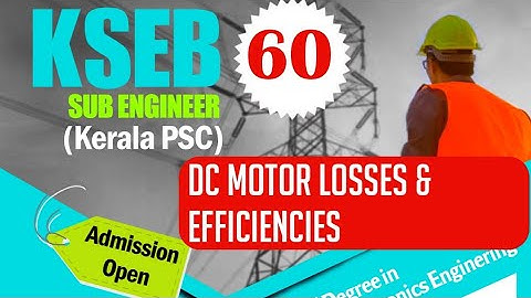 DC Motor Losses and Efficiency  DC Machine Part 8