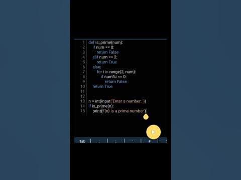 Day - 1:Python program to check prime number in python - YouTube