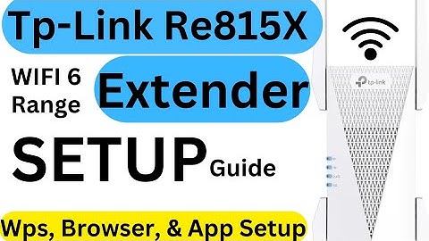 Tp-link Ax5400 WiFi 6 RE815X Setup | This Tp-link Extender Setup Guide Works for all Models