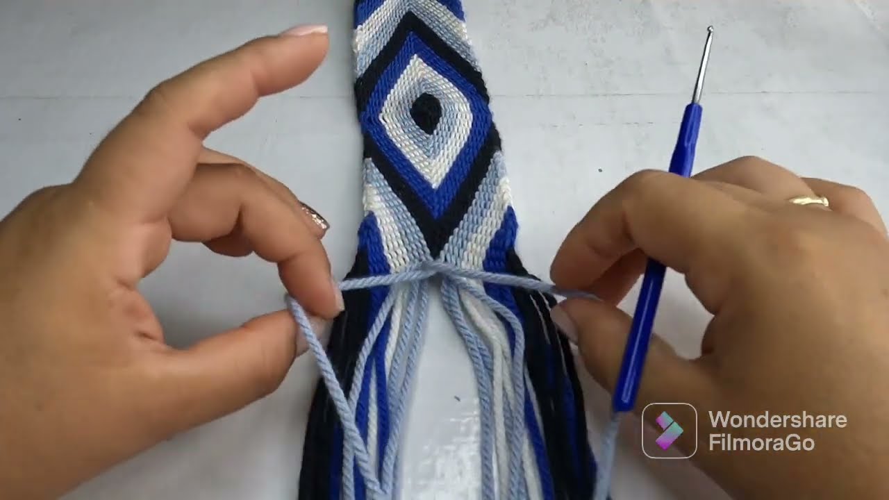 como tejer pasó a pasó fajon para mochila 