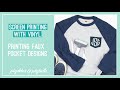 Screen Printing with Vinyl: Faux Pocket Design