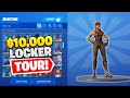 MY $10,000 FORTNITE LOCKER TOUR! (V-Bucks Giveaway!)