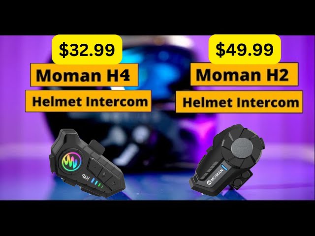Best Motorcycle Bluetooth System Money can buy! Moman H4 Plus and Moman H2!  