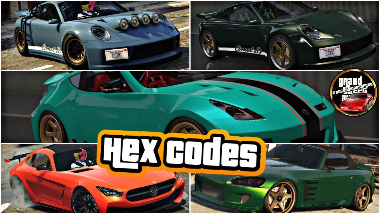 10 Modded Crew Colours WITH HEX CODES in GTA 5 Online * YouTube