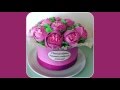 Торт Пионы в коробке / Tutorial cake Gift box with cream peony