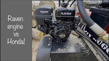 Ruggedmade Log Splitter Raven engine vs Honda Engine
