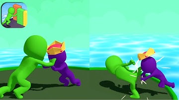 GIANT PUSHER 🧗🏻‍♂️🤼 Mobile Game IOS Android All Levels Gameplay Walkthrough Level 3 Max Level