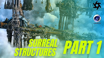 CINEMA 4D - SURREAL STRUCTURES WITH OCTANE VECTRON - FRACTALS - PART 1