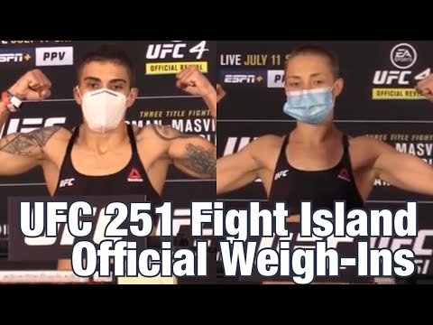 UFC Weigh-Ins: Rose Namajunas vs Jessica Andrade | Fight Island
