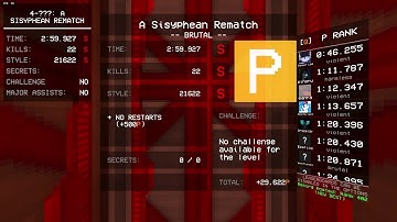 Daily ULTRAKILL P-rank until I get HRT (day 34 | custom 4-???)