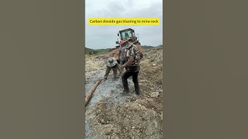 Carbon dioxide gas blasting to mine rock #co2blasting #mining #co2rockblasting