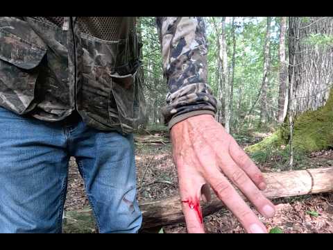 Naked Into The Wild With Mossy Oak Survival Knife