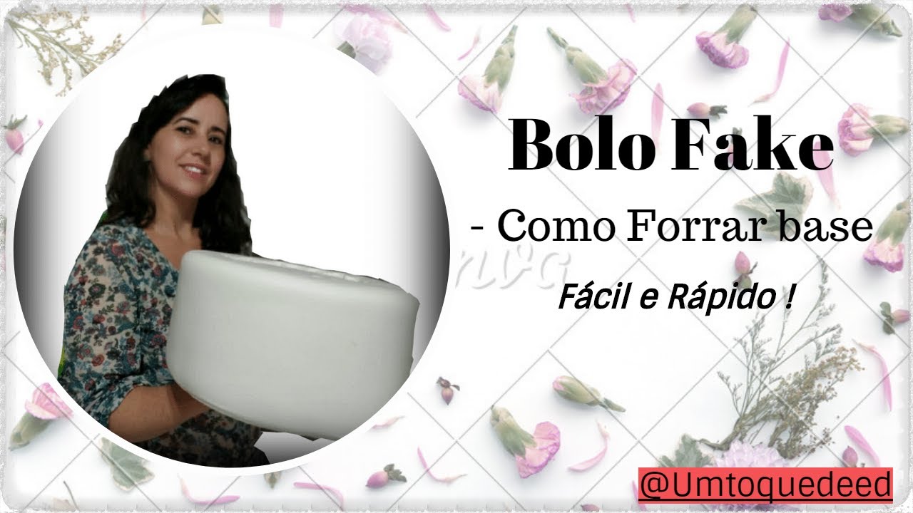 Como fazer Bolo Fake com Biscuit passo a passo #aula 1