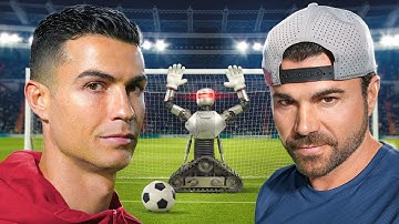 Ronaldo vs My Unbeatable Goalie Robot In Hindi | @MarkRober 