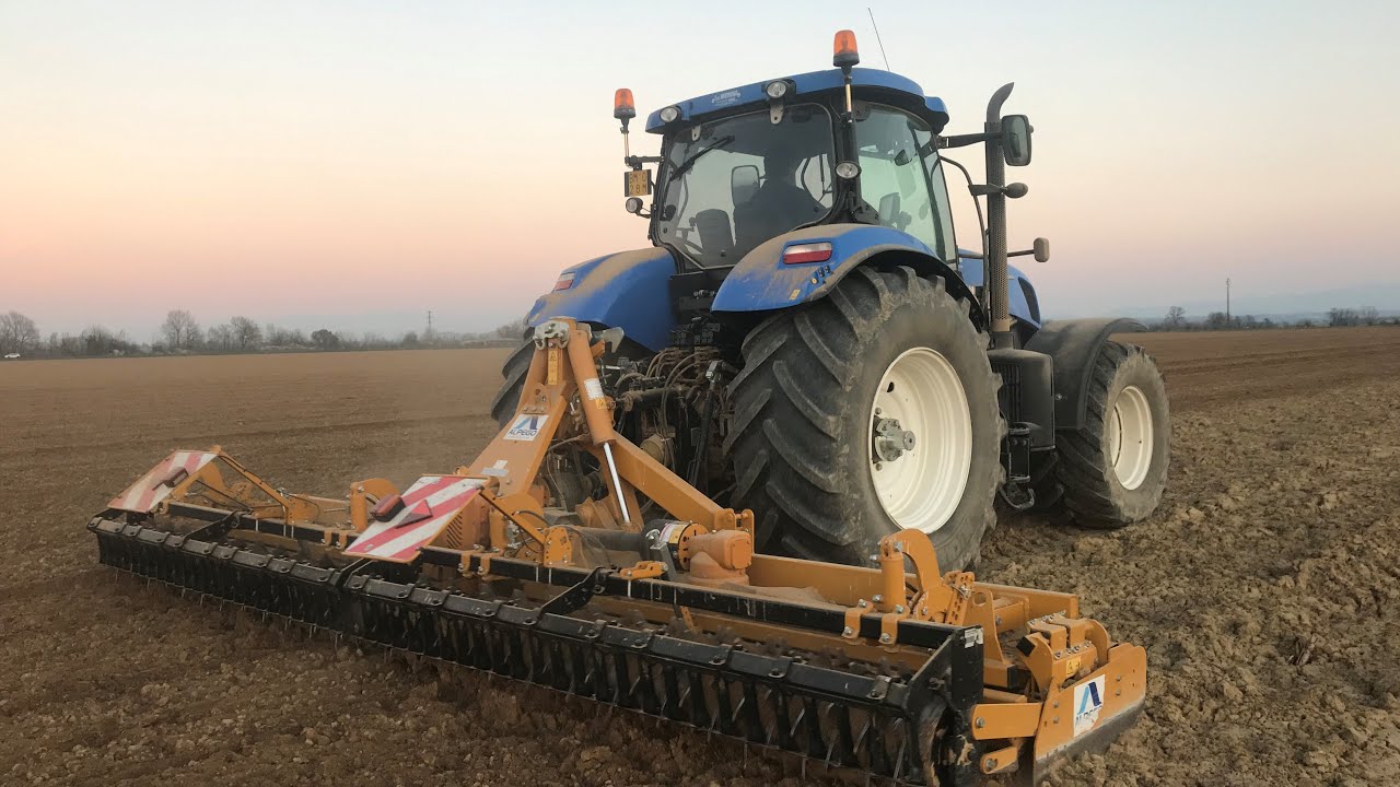 New holland T7 270 con erpice rotante Alpego