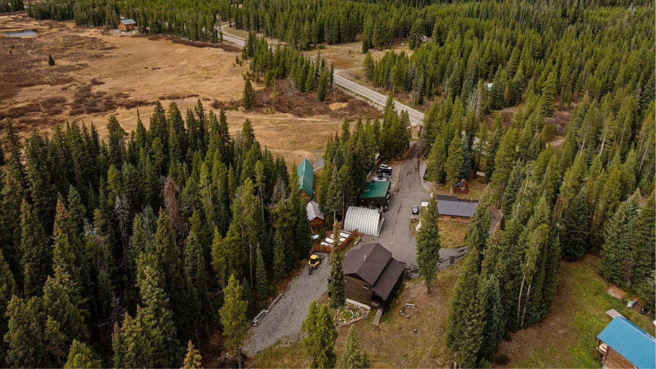 Single-Clip Aerial Video for 708 US Highway 212 | Cooke City, Montana