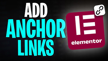 How to Add Anchor Links in Elementor (2025)