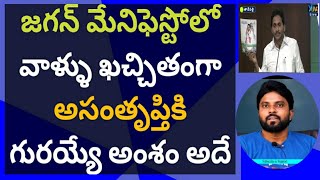 జగన్ మేనిఫెస్టోలో వాళ్ళు ఖచ్చితంగా అసంతృప్తికి గురయ్యే అంశం అదే #ameeryuvatv #చంద్రబాబు #pawankalyan