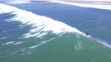 Lisbon Surfing - Surf Pro Surf School - 4k Drone video