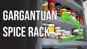 Huge Spice Rack Build From Recycled Pallet Wood