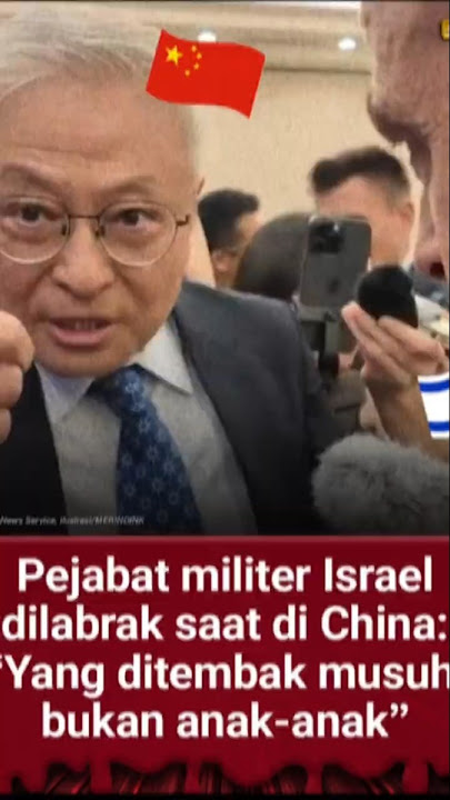 Yan Xuetong, jadi sorotan setelah konfrontasinya dengan seorang pejabat Israel Elad Shoshan #shorts