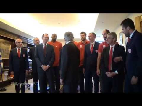 Η επίσκεψη της ομάδας στον Υφυπουργό Αθλητισμού κ. Σταύρο Κοντονή
