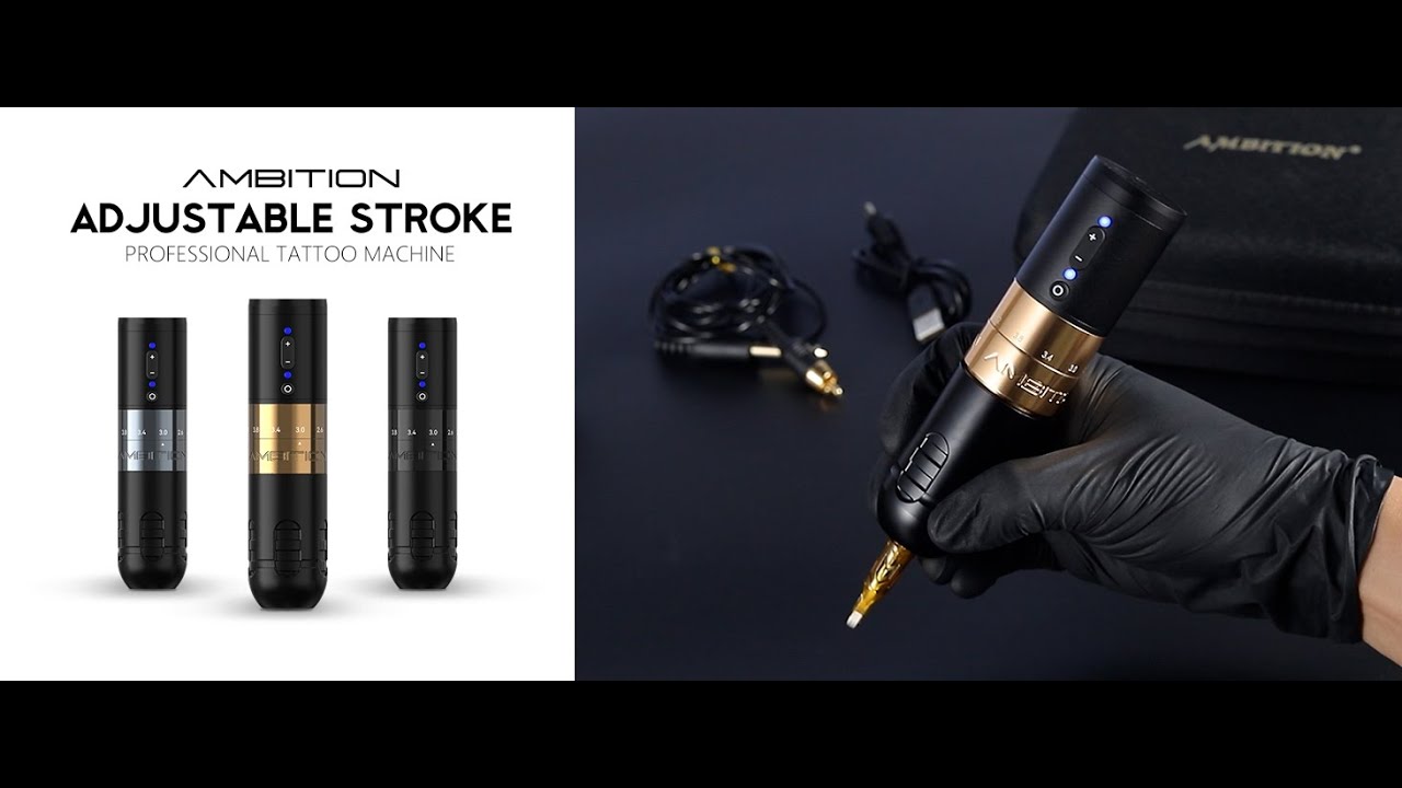 その他 Ambition 7stroke tattoo machine Ambition Ninja Max 280 Wireless Adjustable Stroke Tattoo Machine