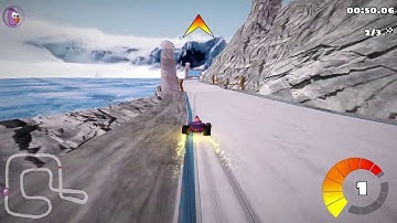 SuperTuxKart 1.0 - Snow Peak Reverse 1:24.061