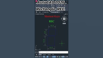 AutoCAD 2026 Rectangle REC. #autocad #ห้องเรียนเขียนแบบออนไลน์