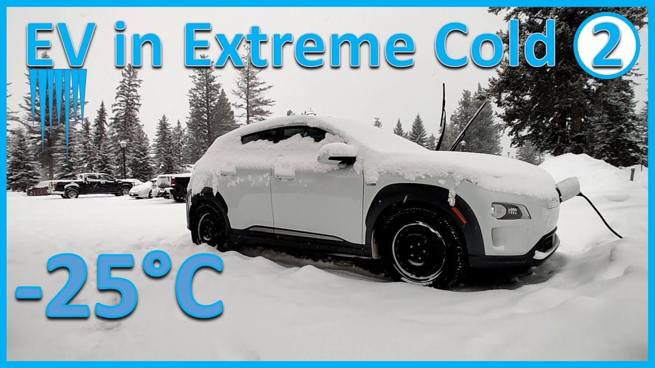 Extreme Cold EV Road Trip Part 2 : Canadian Winter (830km) - YouTube