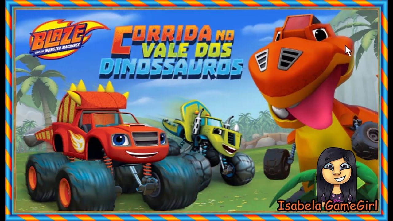 Dino Bagunça Joga Jogo Blaze And the Monster Machines Desenho