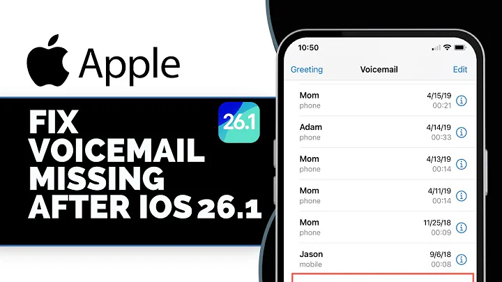 How to Fix Voicemail Missing After iOS 26.1 | Update iOS (2025)