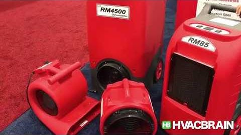Ebac restoration dehumidifiers RM85 RM4500 & ventilation fans - AHR Expo 2017