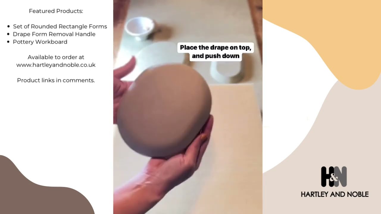 How to hand-build ceramic dishes from a slab of clay. No pottery wheel needed!
