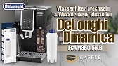 How To Set Up Your De Longhi Dinamica Ecam 350 15 B Bean To Cup Coffee Machine For The First Time Youtube