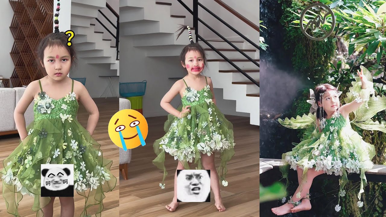 《百变小麦之森系精灵》#萌娃 #funny #王小麦的精神世界