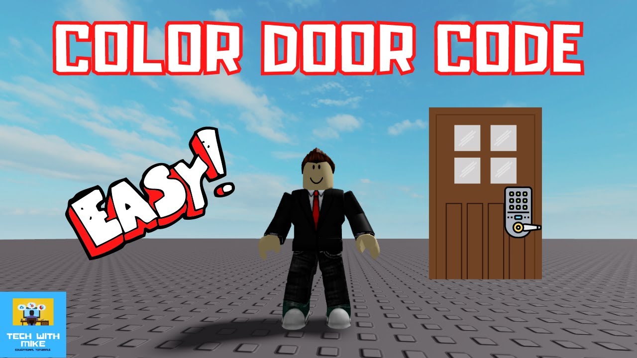 How To Make A Color Sequence Door Code Roblox Studio Tutorial Youtube - how to make a code door on roblox 5 steps