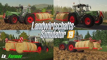 Ls 19 Ellerbach Seasons Timelapse #17 / Strohballen fahren