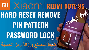 Hard reset Xiaomi Redmi Note 9S M2003J6A1G Remove pin pattern password lock