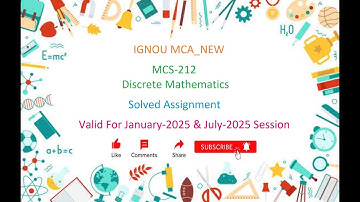 MCS 212 SOLVED ASSIGNMENT | MCS 212 IGNOU Solved Assignment Jan-2025 & July-2025 | MCA_NEW | IGNOU