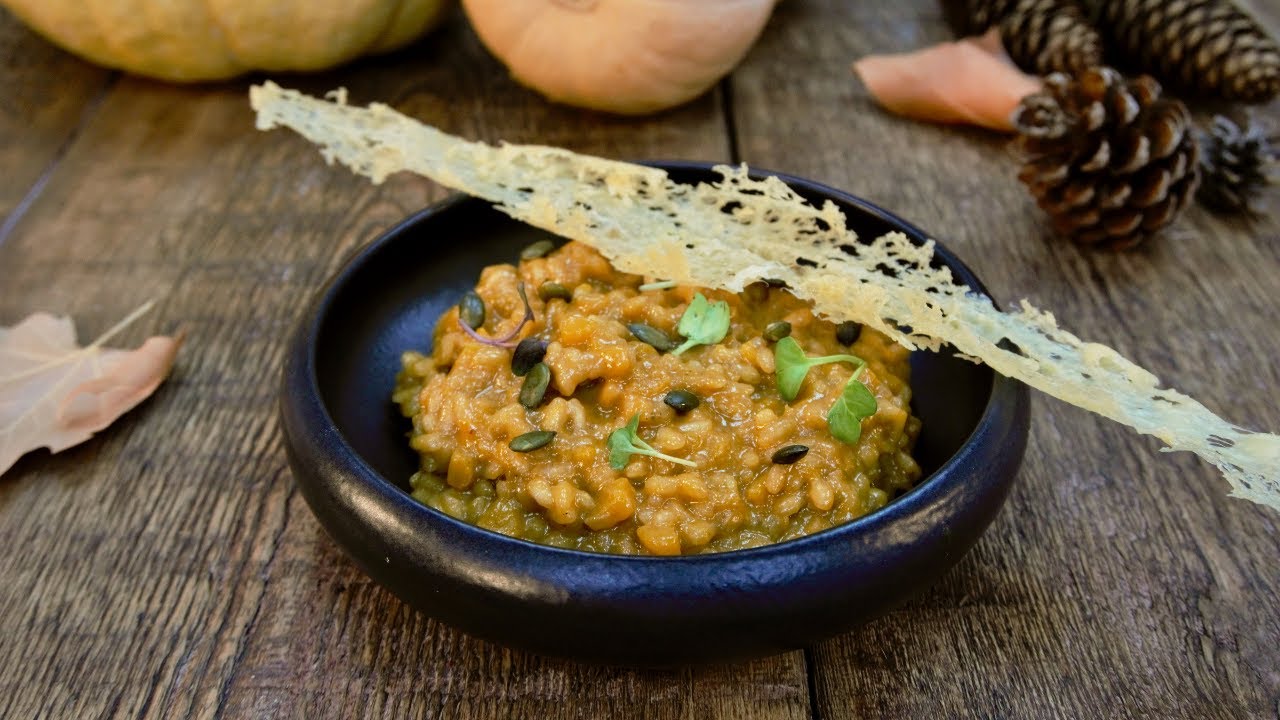 Rissoto de carbassa i formatge de cabra