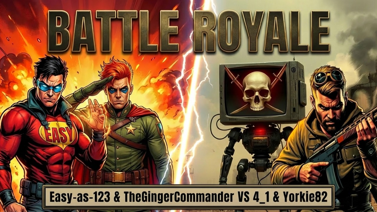 Red Alert Remastered Battle Royale - Easy-as-123 & TheGingerCommander VS 4_1 & Yorkie82