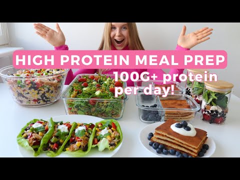 Weekly Healthy & High protein Meal Prep | 100G protein per day!