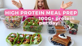 Weekly Healthy & High protein Meal Prep | 100G protein per day!