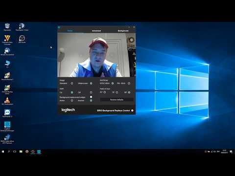 Hintergrund OHNE Greenscreen entfernen Logitech Brio 4k Software getestet